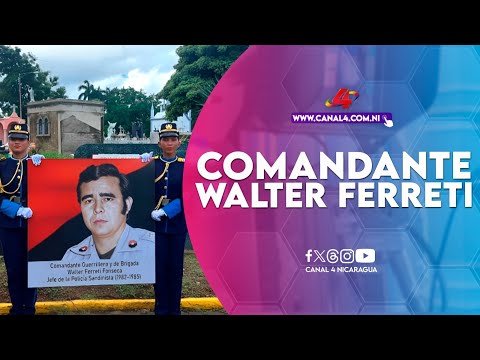 Policía Nacional rinde homenaje al Comandante Walter Ferreti
