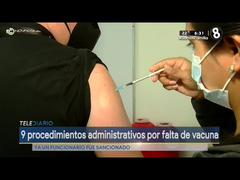 9 procedimientos administrativos por falta de vacuna