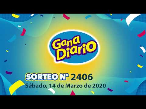 Sorteo Gana Diario - Sábado 14 de Marzo de 2020