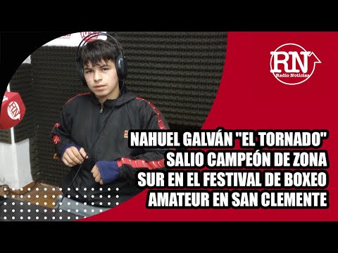 Festival de boxeo amateur en San Clemente: Nahuel Galván El Tornado salió campeón de zona sur