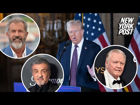 Trump names Sylvester Stallone, Mel Gibson and Jon Voight as ambassadors to ‘troubled’ Hollywood