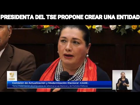 LA PRESIDENTA DEL TSE PROPONE CREAR UNA ENTIDAD DE LO CONTENCIOSO EN EL ENTE ELECTORAL, GUATEMALA.