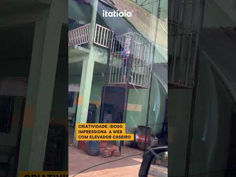 JOVEM MOSTRA ELEVADOR IMPROVISADO CONSTRUÍDO PELO AVÔ E VIRALIZA