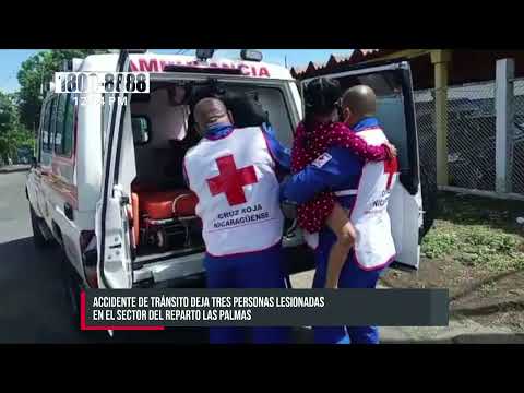 Invasión de carril provoca accidente con tres lesionadas en Managua - Nicaragua