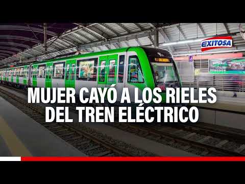 SJL: Mujer cae a los rieles del tren del Metro de Lima