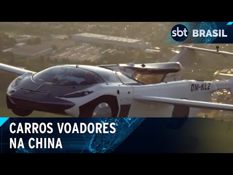 Carros voadores estão próximos de se tornarem reais na China | SBT Brasil (26/03/24)