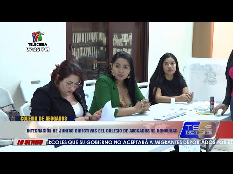 Integración de juntas directivas del Colegio de Abogados de Honduras.