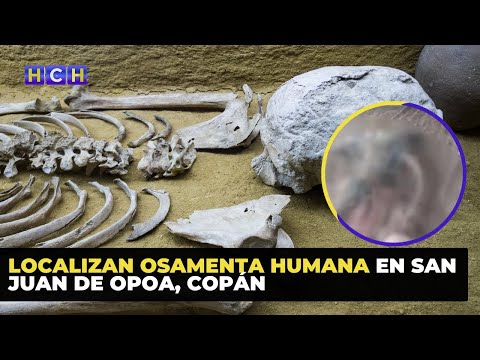 Localizan osamenta humana en San Juan de Opoa, Copán