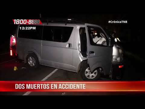 Dos personas pierden la vida en accidente de tránsito en Estelí - Nicaragua