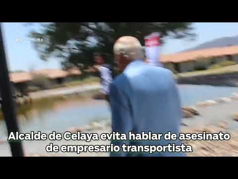 Javier Mendoza, alcalde de Celaya, evita dar opinión sobre asesinato de empresario