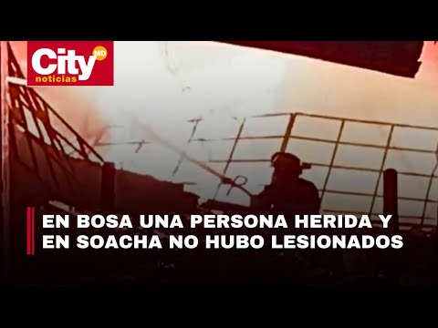 Doble emergencia: un bus del SITP explotó en Bosa y se registró un incendio en Soacha | CityTv