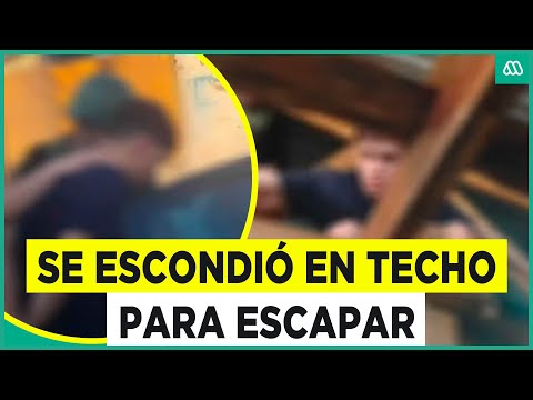 Delincuente intenta atropellar a carabinero y se esconde en un entretecho