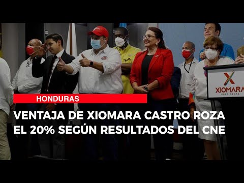 Ventaja de Xiomara Castro roza el 20% según resultados del CNE