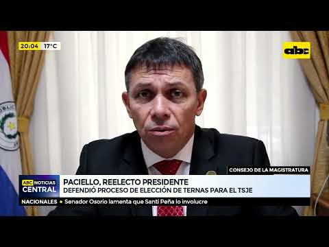 Óscar Paciello es reelecto presidente del Consejo de la Magistratura