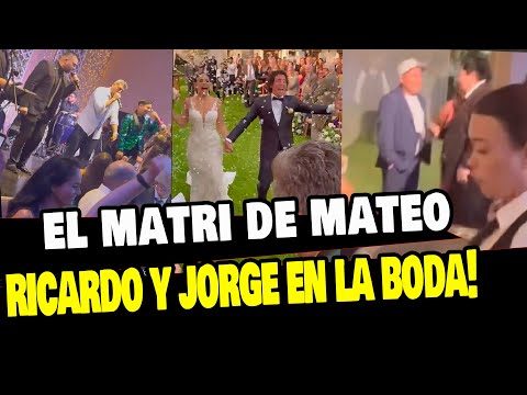 JORGE LUNA Y RICARDO MENDOZA LLEGAN A LA BODA DE MATEO GARRIDO LECCA
