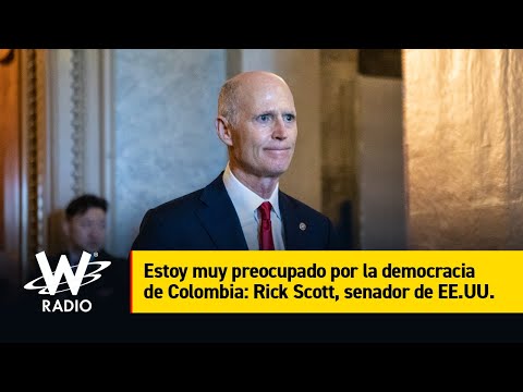 Estoy muy preocupado por la democracia de Colombia: Rick Scott, senador de EE.UU.