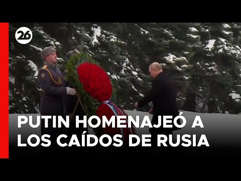 RUSIA | Vladímir Putin rindió homenaje a los caídos en la guerra con Ucrania
