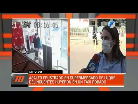Policía frustra el asalto a un supermercado en Luque
