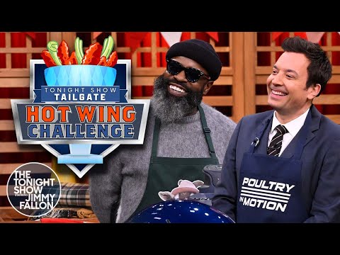 Jimmy and Tariq's Tonight Show Tailgate Wing Off in Partnership with Ninja CRISPi™ | Tonight Show