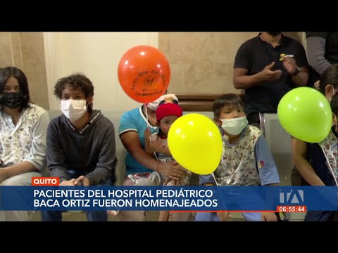 Pacientes del Hospital Pediátrico Baca Ortiz fueron homenajeados