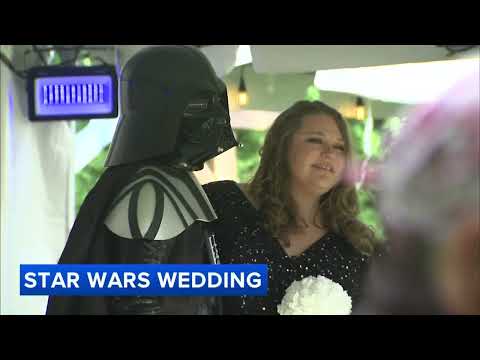 Suburban couple has Star Wars-themed wedding to celebrate May the 4th