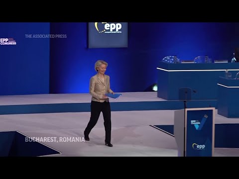 European Commission chief von der Leyen addresses European People's Party conference