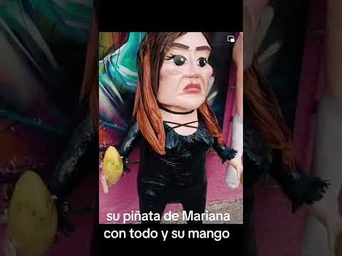 Su Piñata de Mariana Echeverria con su manguito