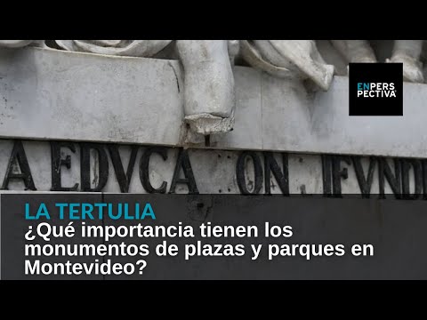 ¿Qué importancia tienen los monumentos de plazas y parques en Montevideo?