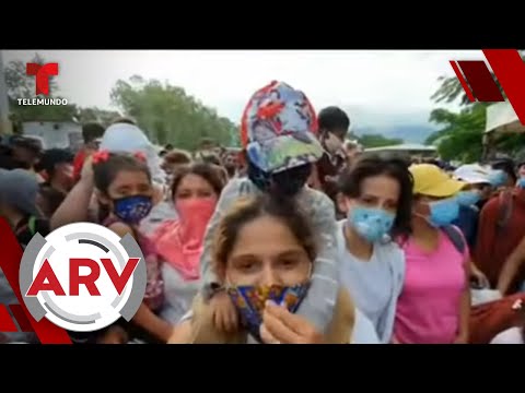 Caravana migrante que salió de Honduras pasa a Guatemala | Al Rojo Vivo | Telemundo