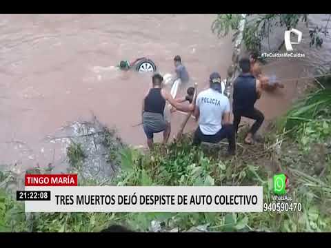 Puno: un fallecido y tres heridos tras caída de vehículo al río Chichanaco