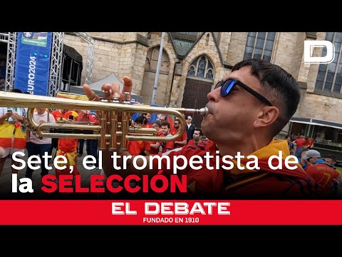 'Sete', el trompetista de la afición española en Alemania que se ha convertido en un fenómeno viral