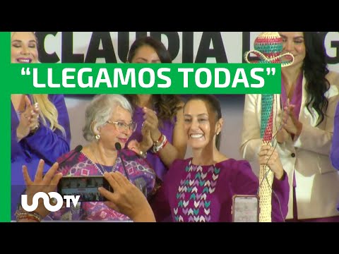 Claudia Sheinbaum recibe Bastón de las Mujeres