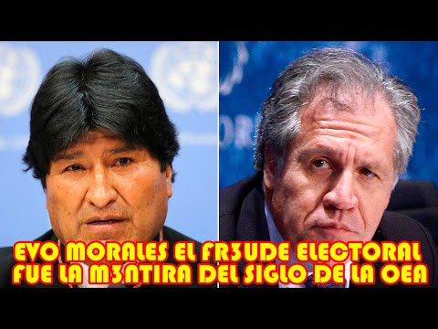 EVO MORALES SE PRONUNCIÓ POR EL INFORME DEL PERITO DONDE REVELA QUE NO HUBO FR4UDE EN 2019 BOLIVIA