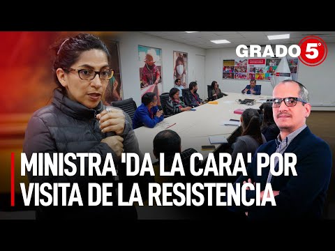 Ministra de Cultura 'da la cara' por visita de La Resistencia | Grado 5 con David Gómez Fernandini