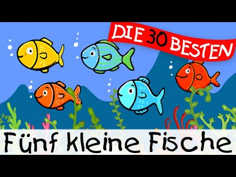 🏞️ Fünf kleine Fische || Kinderlieder zum Mitsingen und Bewegen