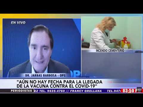 Honduras tendrá vacunas para #Covid19 pero no tenemos fecha definida: Dr. Jarbas Barbosa #OPS
