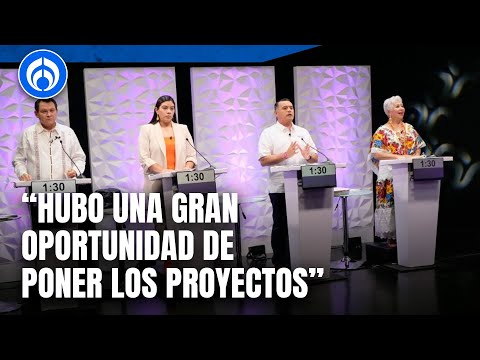 Joaquín Díaz Mena se dice satisfecho con el debate por la gubernatura de Yucatán