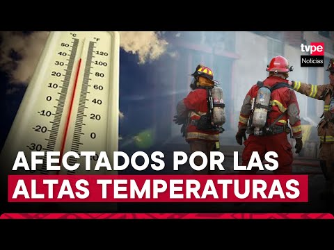 Lince: 15 bomberos sufrieron golpes de calor