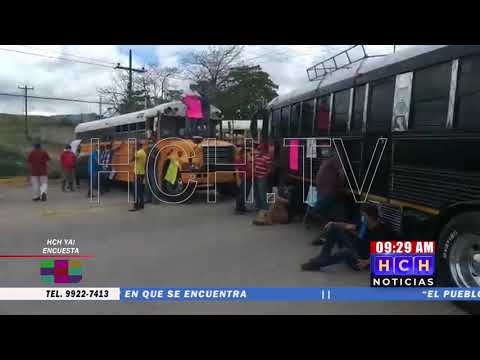 Respuestas estatales, piden transportistas en salida de Juticalpa a Tegucigalpa