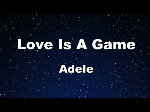 Karaoke♬ Love Is A Game - Adele 【No Guide Melody】 Instrumental