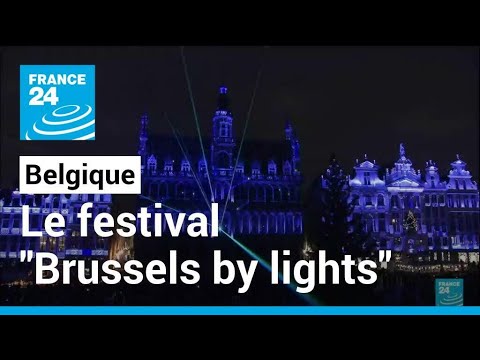 Bruxelles aux couleurs de Noël : 9e édition du festival Brussels by lights • FRANCE 24