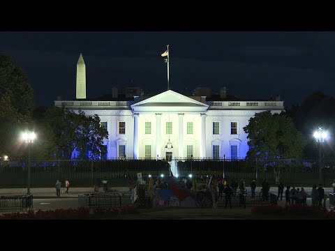 Attaque du Hamas: la Maison Blanche illuminée aux couleurs du drapeau israélien | AFP