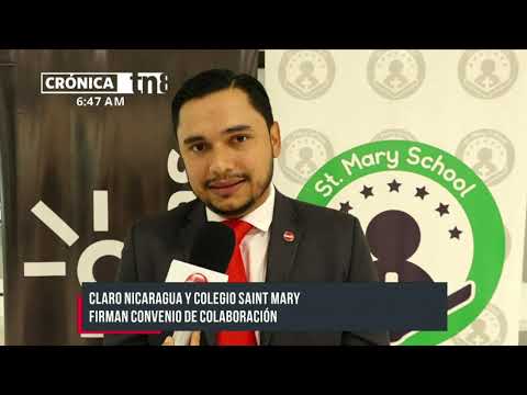 Claro Nicaragua y el Colegio Saint Mary firman convenio de colaboración
