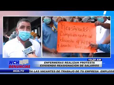 ¡Protesta! Enfermeras y Enfermeros Profesionales exigen frente a Finanzas Reasignación Salarial
