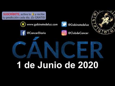Horóscopo Diario - Cáncer - 1 de Junio de 2020