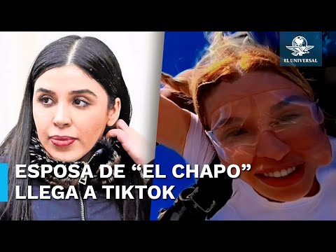 Emma Coronel, esposa de “El Chapo”, se estrena en TikTok con video de salto en paracaídas