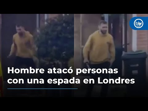 Hombre atacó a varias personas con una espada en Londres; ya lo capturaron