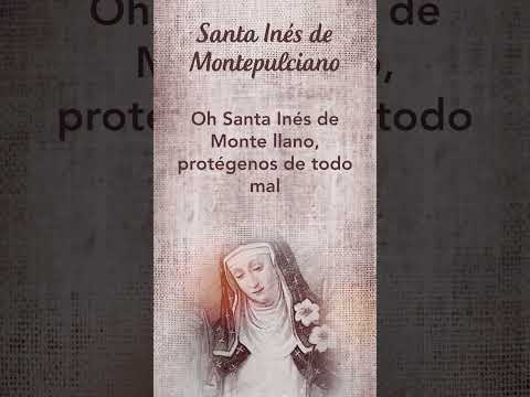 Oración a Santa Inés de Montepulciano #SantoDelDía  #TeleVID #Shorts