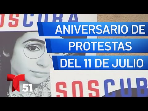 Cubanos conmemoran las protestas del 11 de julio