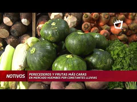 Perecederos y frutas más caras en mercado Huembes por constantes lluvias